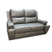 Manilla Grey Leather Gel Reclining Loveseat